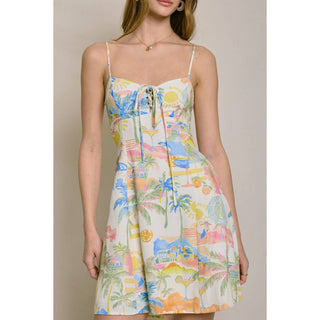 Summer Somewhere Cutout Detail Mini Dress