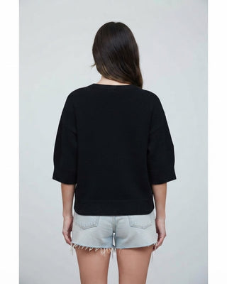 October Half Sleeve Sweater / Black