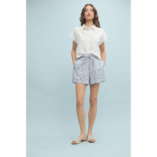 PRINT SHORTS WITH DRAWSTRING / WL24-9888