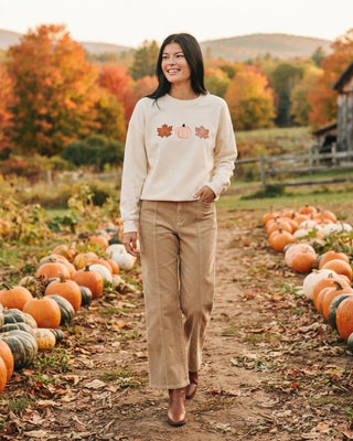 Pumpkin Patch Sweatshirt / Cream