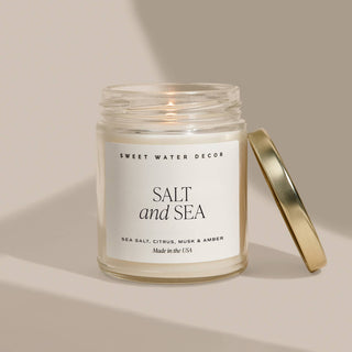 Salt and Sea 9 oz Soy Candle - Home Decor & Gifts