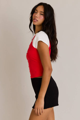 CAP SLEEVE USA BABY TEE