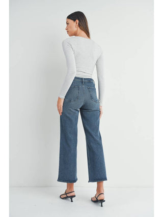 Trouser Wide Leg / Dark Denim