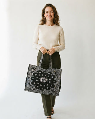 Bandana Tote Bag / Black