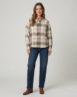 Weston Plaid Flannel Shirt / Khaki Multi