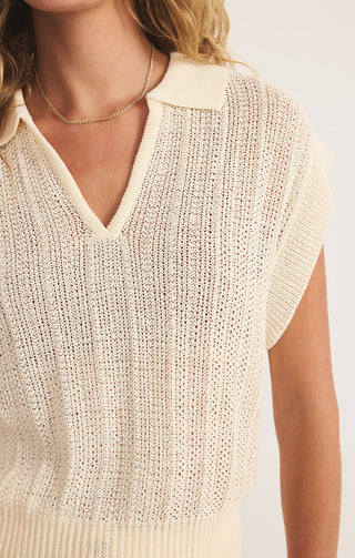 Lauden Polo Top / Sea Salt