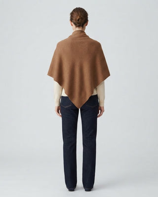 Cashmere Blend Triangle Shawl / Caramel