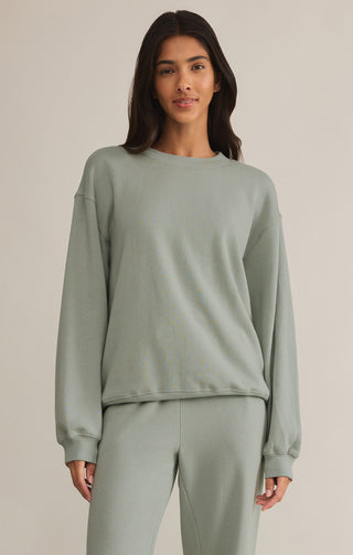 Boyfriend Sweatshirt / Sage Green