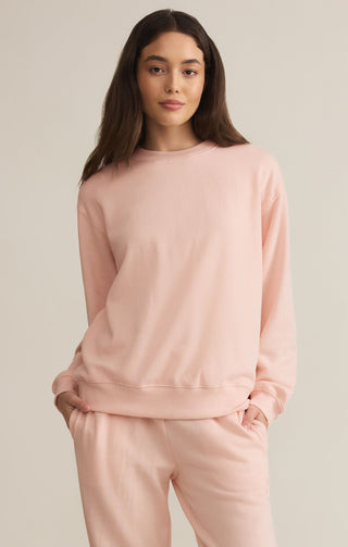 Boyfriend Sweatshirt / Pink Salt