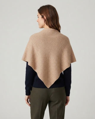 Cashmere Blend Triangle Shawl / Khaki