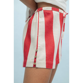Cotton Striped Shorts
