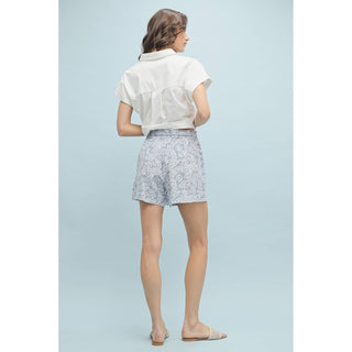 PRINT SHORTS WITH DRAWSTRING / WL24-9888