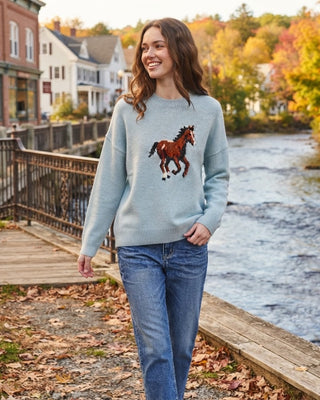 Horse Crew Neck Sweater