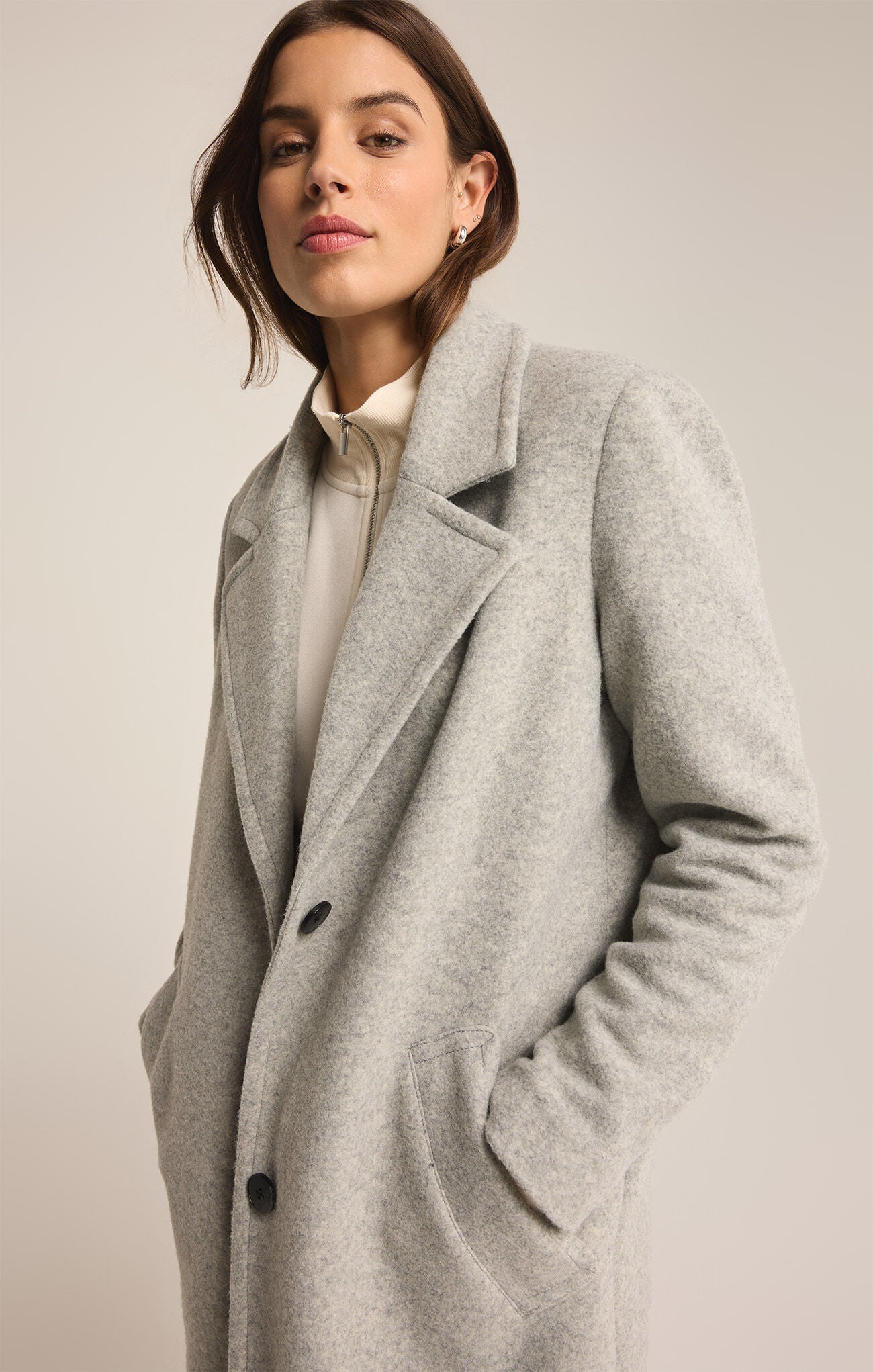 Conway Plush Coat / Classic Heather Grey