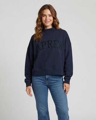Après Mock Neck Sweatshirt / Navy