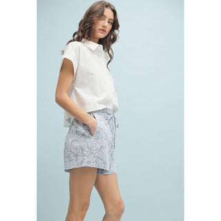 PRINT SHORTS WITH DRAWSTRING / WL24-9888