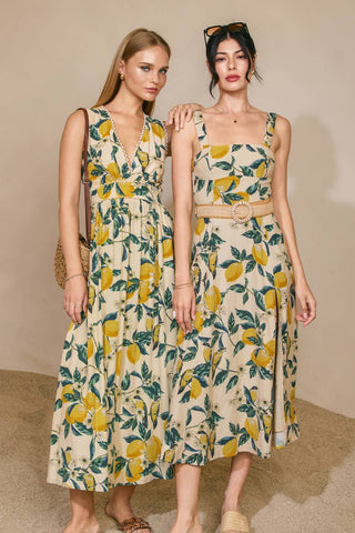 Vintage Lemonade Scalloped Lace Maxi Dress (1)