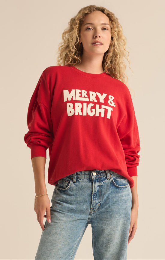 Bright Sunday Sweatshirt / Haute Red