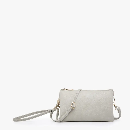 Riley Crossbody Wristlet Bone