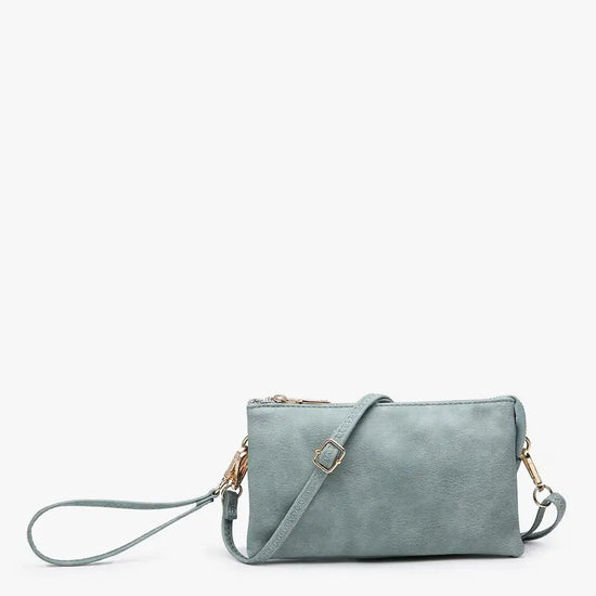 Load image into Gallery viewer, Riley Crossbody Wristlet Teal
