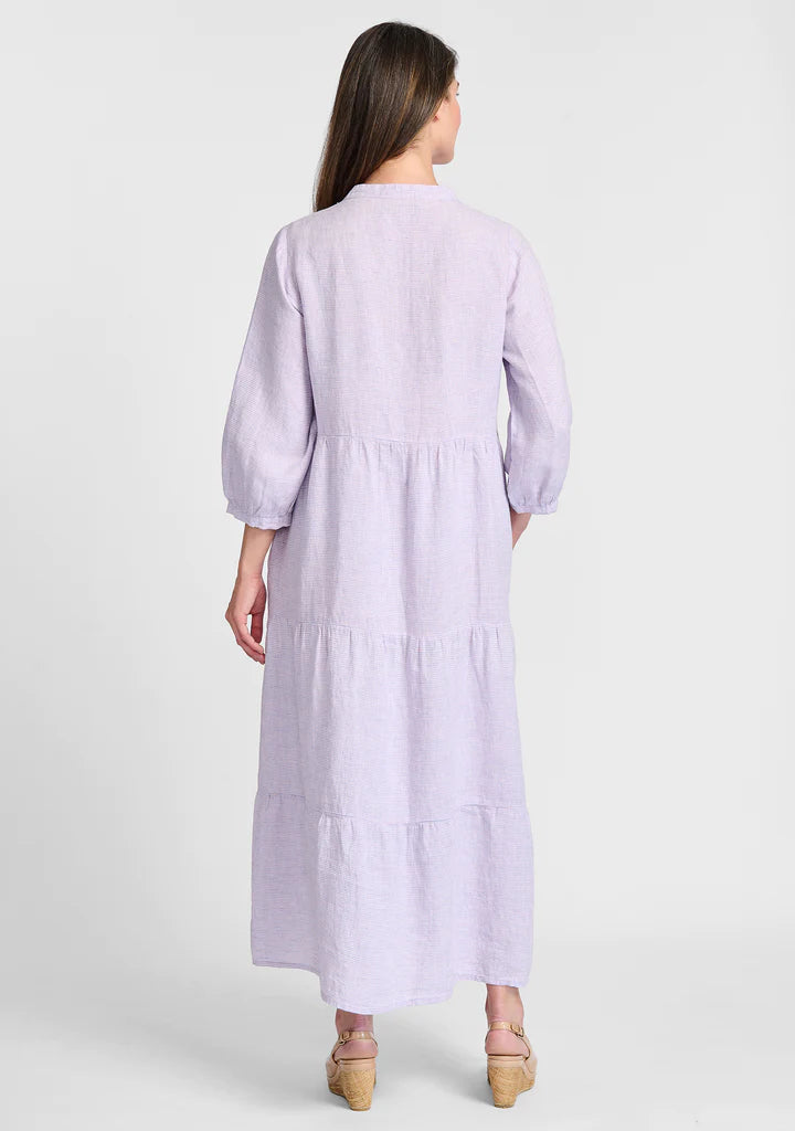 Gaia Dress Sunrise Stripe