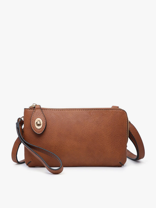 Kendall Crossbody Wristlet Brown