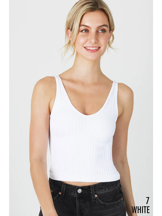 Load image into Gallery viewer, Wide Ribbed Tank Top
