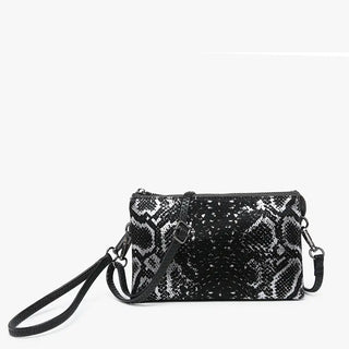 Riley Crossbody Wristlet Snake Print