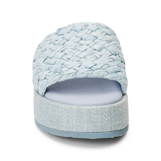 Cairo Platform Sandal / Light Blue