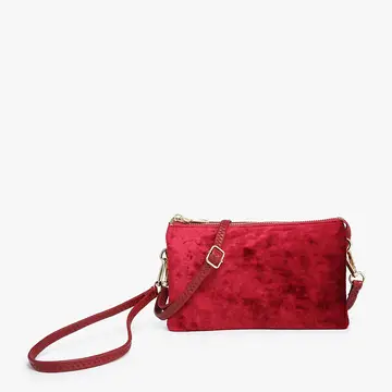 Riley Crossbody Wristlet Velvet