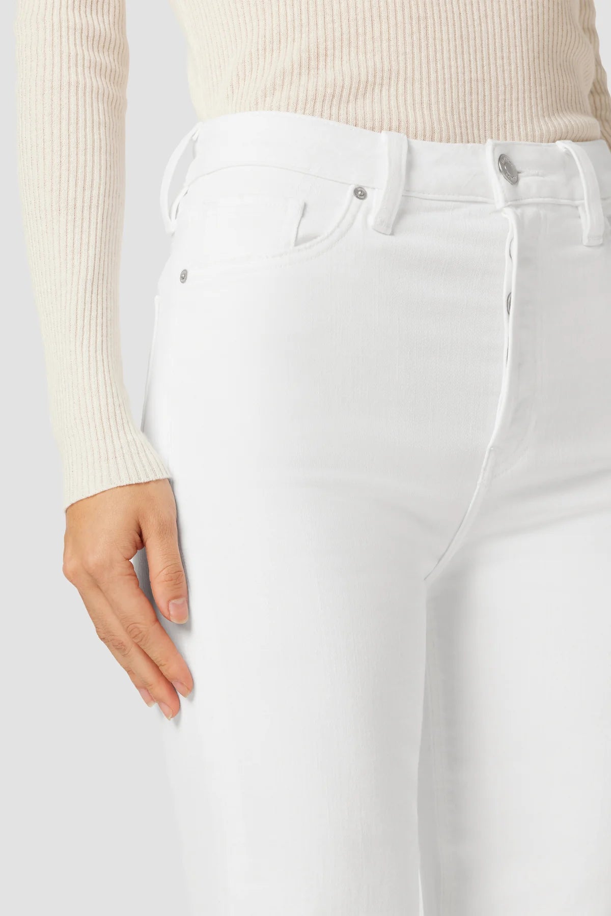 Load image into Gallery viewer, Faye Ultra High Rise Bootcut White
