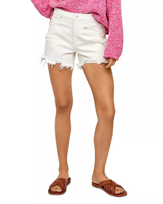 Bright White Makai Cutoff Shorts