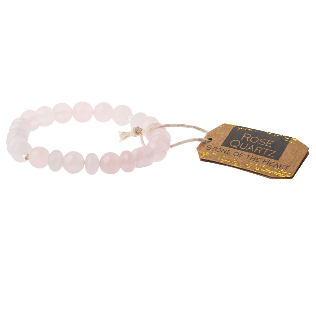 SS008 Stone Bracelet Rose Quartz