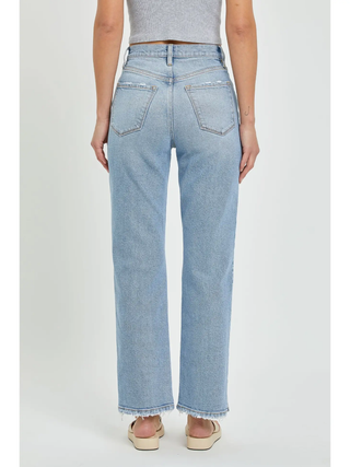 Super High Rise Dad Jean with Mini Slit