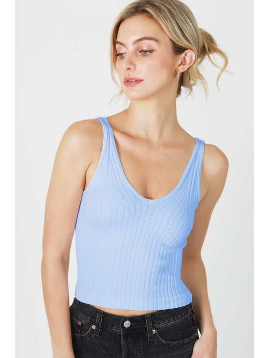 Load image into Gallery viewer, Wide Ribbed Tank Top
