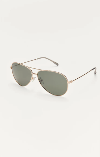 Driver Polarized Sunglasses / Gold Grey