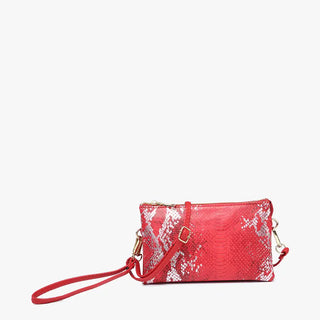 Riley Crossbody Wristlet Snake Print