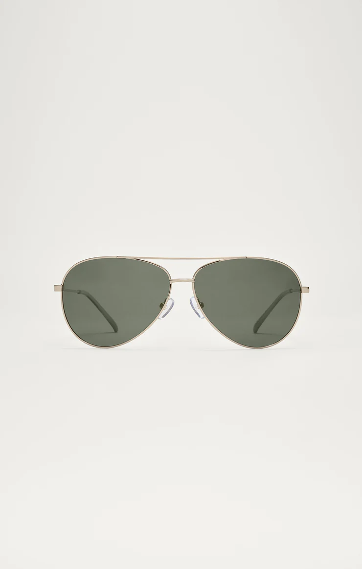 Driver Polarized Sunglasses / Gold Grey