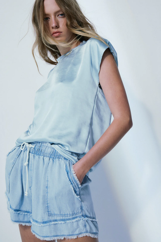 Brooke Tencel Denim Wash Short