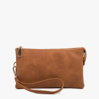 Riley Crossbody Wristlet Brown