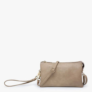 Riley Crossbody Wristlet Taupe