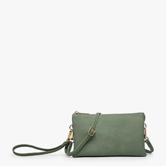 Riley Crossbody Wristlet Army Green