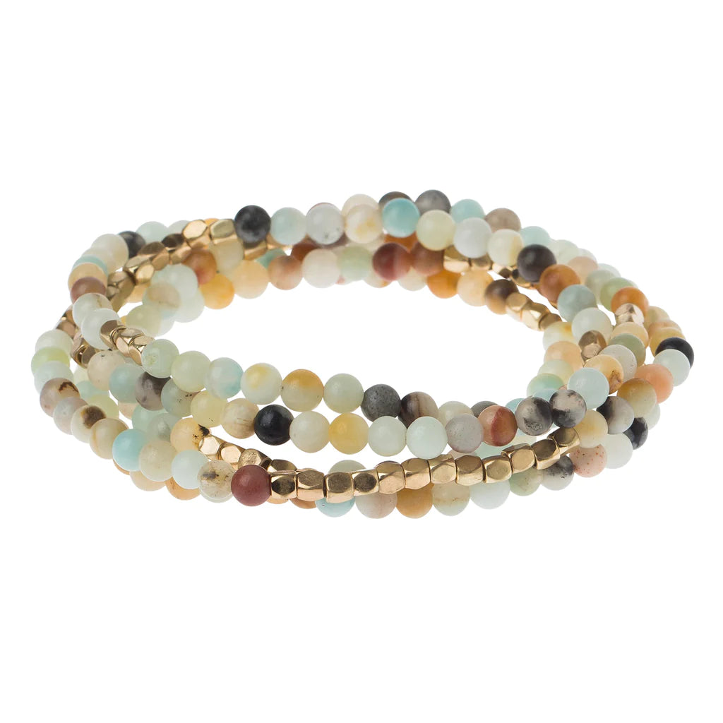 SW004 Wrap Bracelet Necklace Amazonite