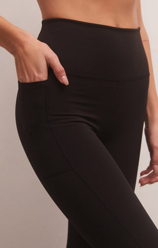 Good Form Rib 7/8 Legging Black