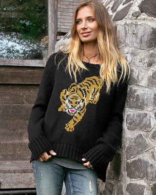 Tigress Crew Chunky Knit Sweater