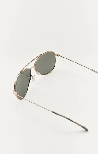 Driver Polarized Sunglasses / Gold Grey