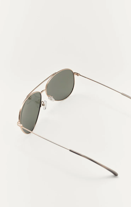 Driver Polarized Sunglasses / Gold Grey