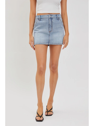 Mid Waisted Mini Skirt with Cargo Detail