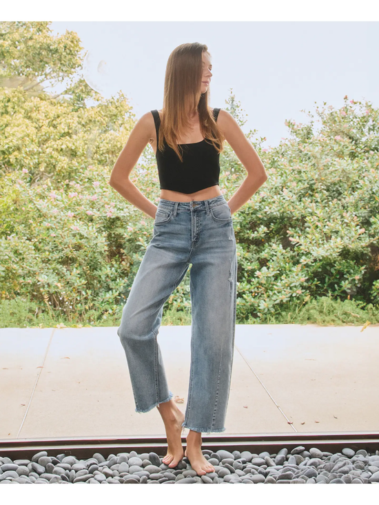 Super High Rise Barrel Leg Jeans