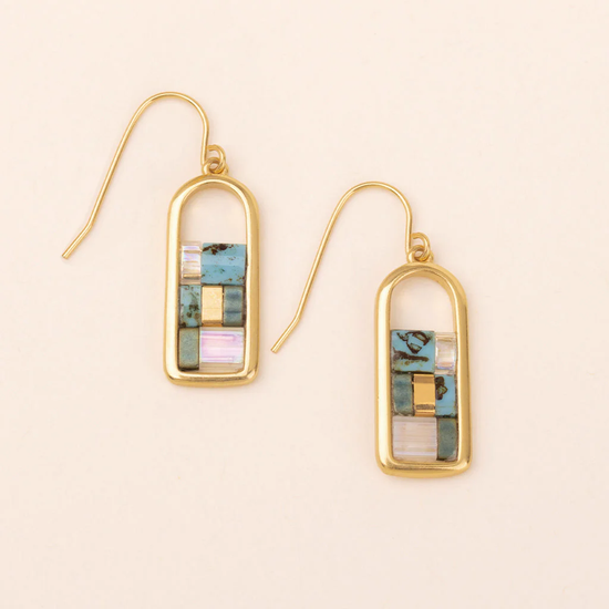 Good Karma Miyuki Frame Earring GF001